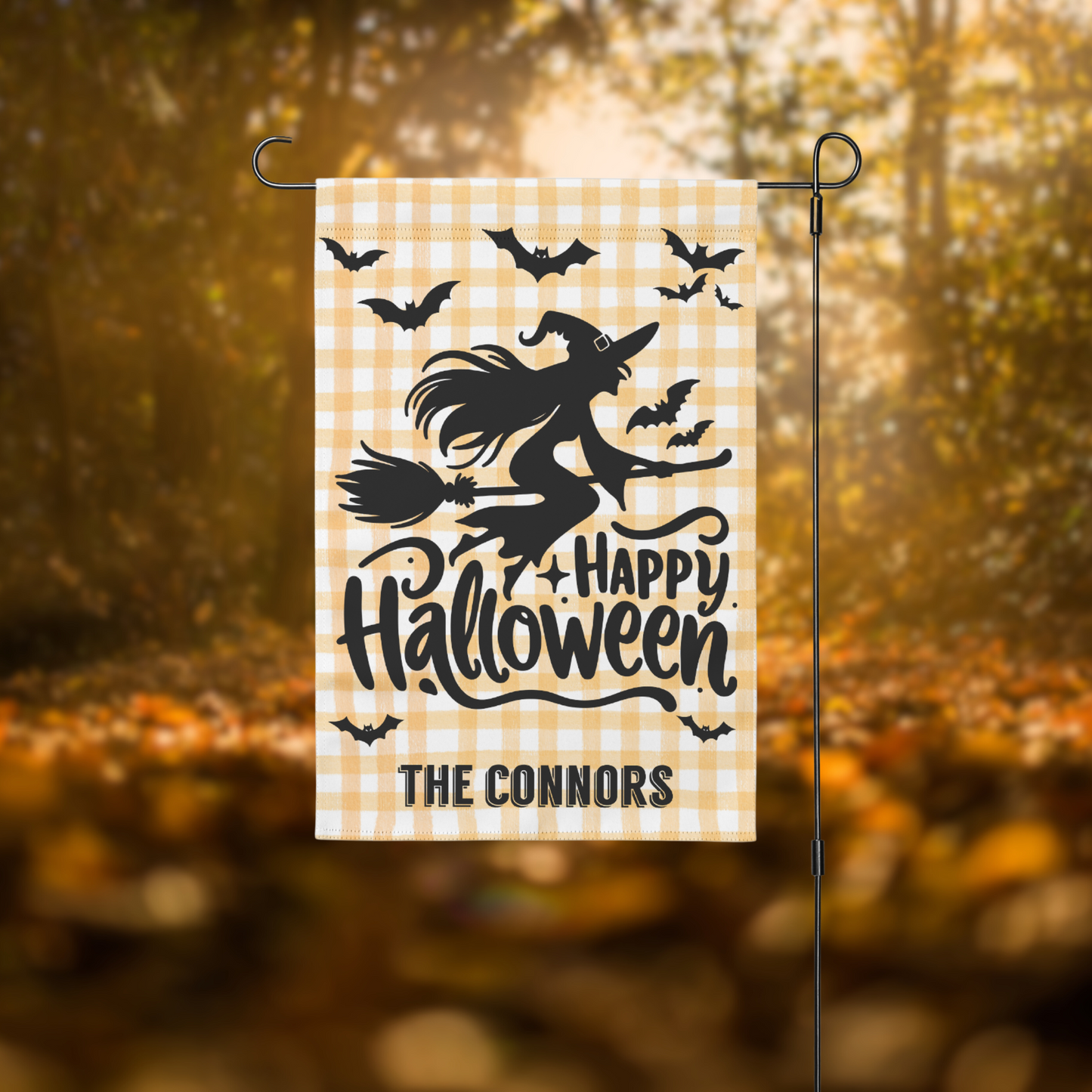 Personalized Halloween Garden Flag | 4 Designs
