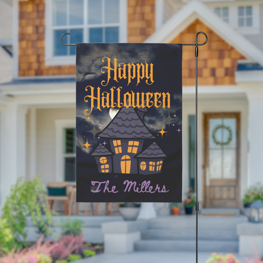 Personalized Halloween Garden Flag | 4 Designs