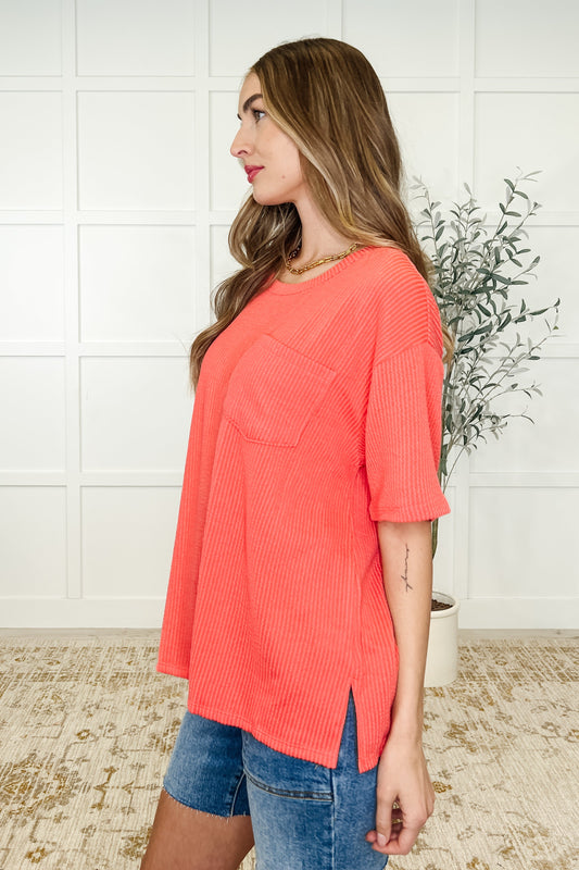 The Go-To Tee in Summer Coral