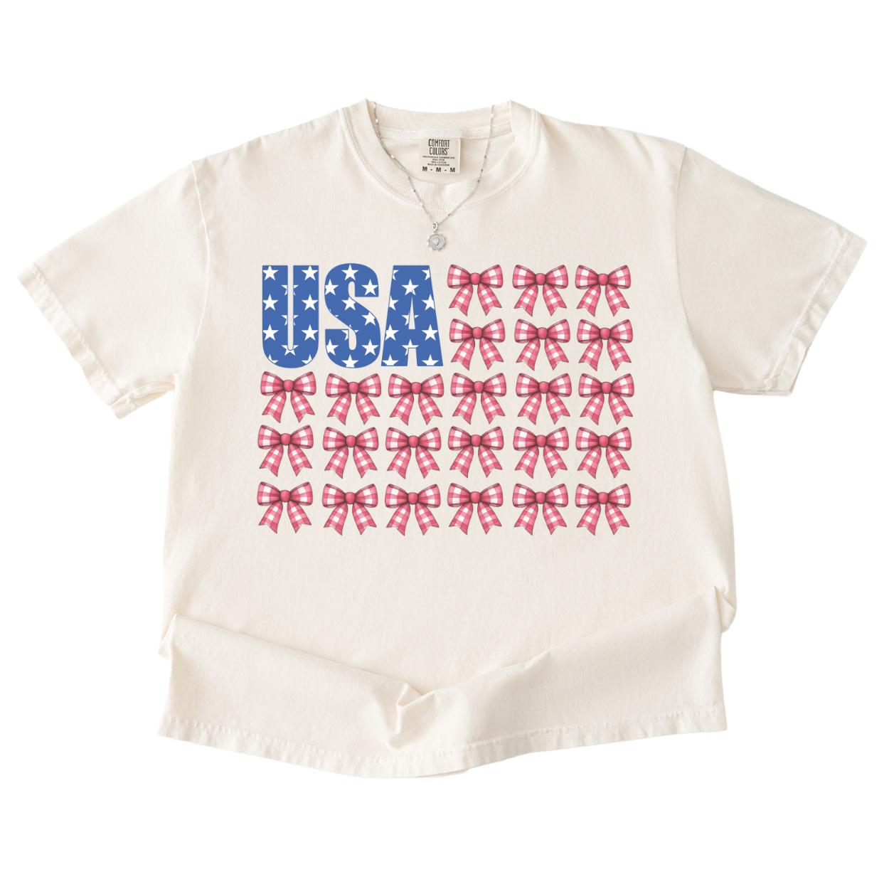 USA Flag Coquette Tee
