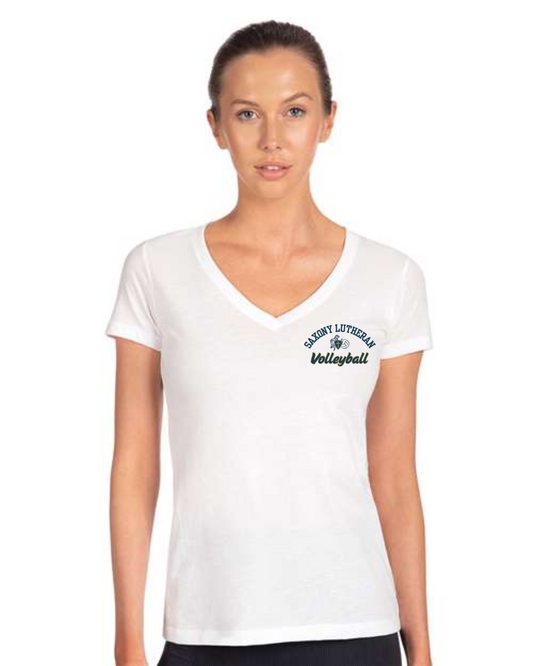 Saxony Lutheran Volleyball Women's V-Neck Tee