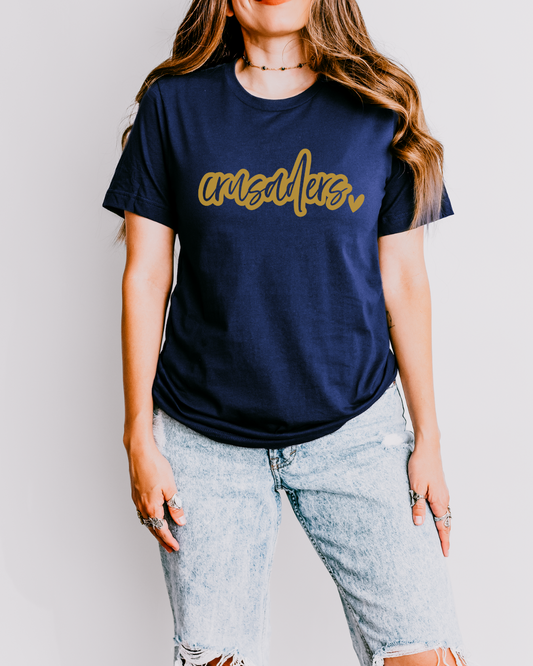 Crusaders Tee in Navy