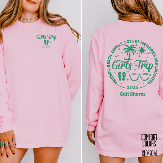Girls Trip Personalized Long Sleeve T-Shirt