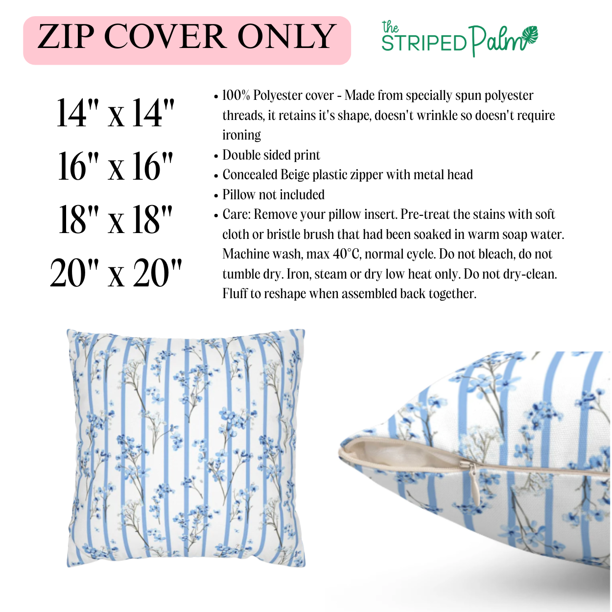 Wildflower Stripe Dream Pillow