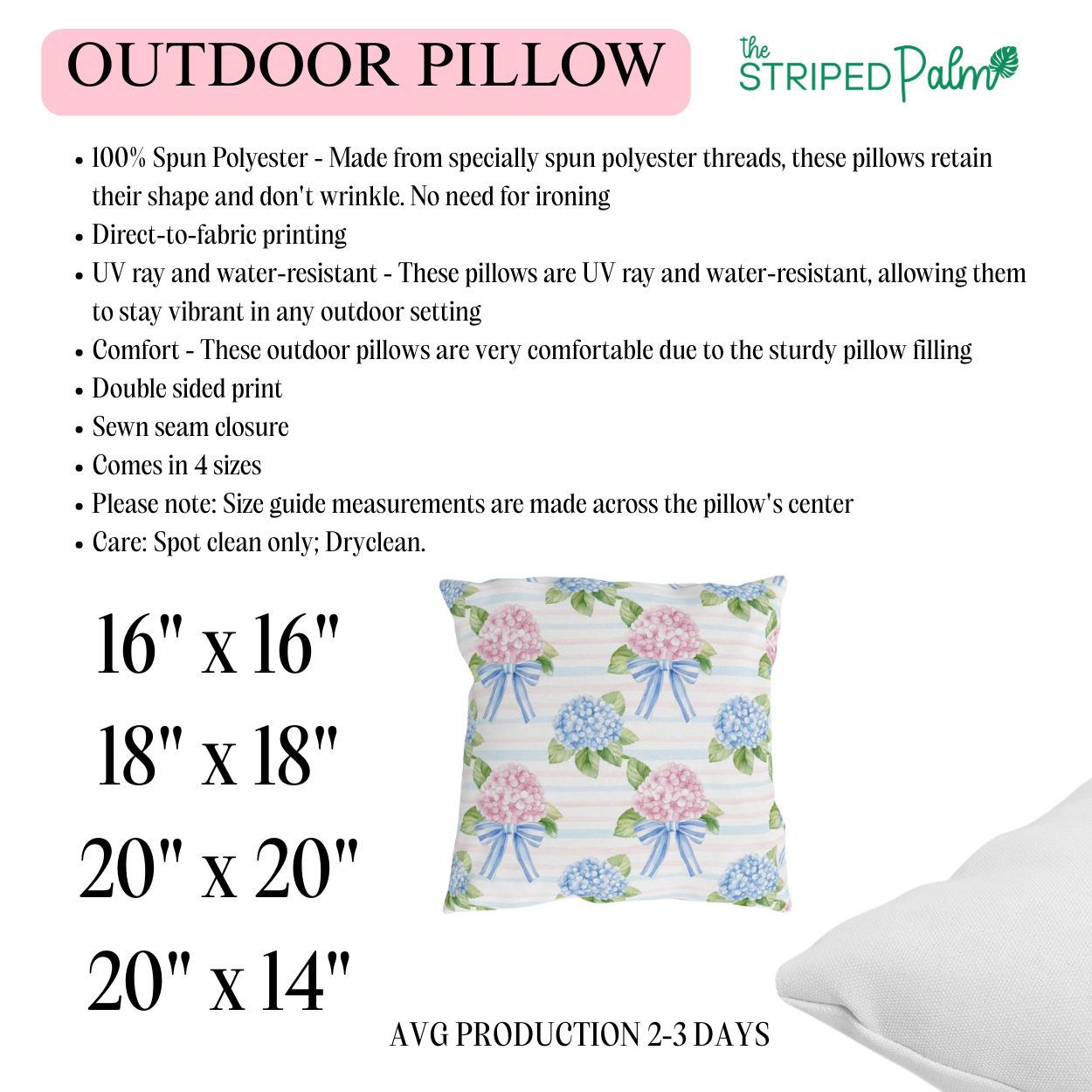 Hydrangea Daydream Pillow