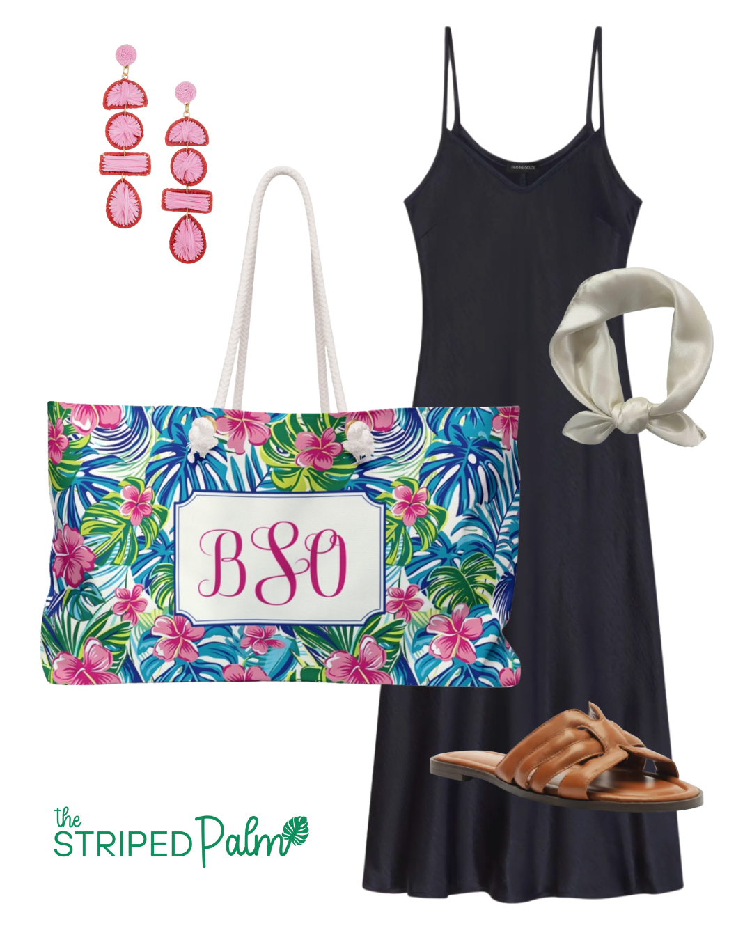 Monogram Tropical Weekender Bag | 2 Colors
