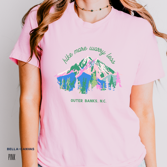 Hike More Worry Less Destination Tee