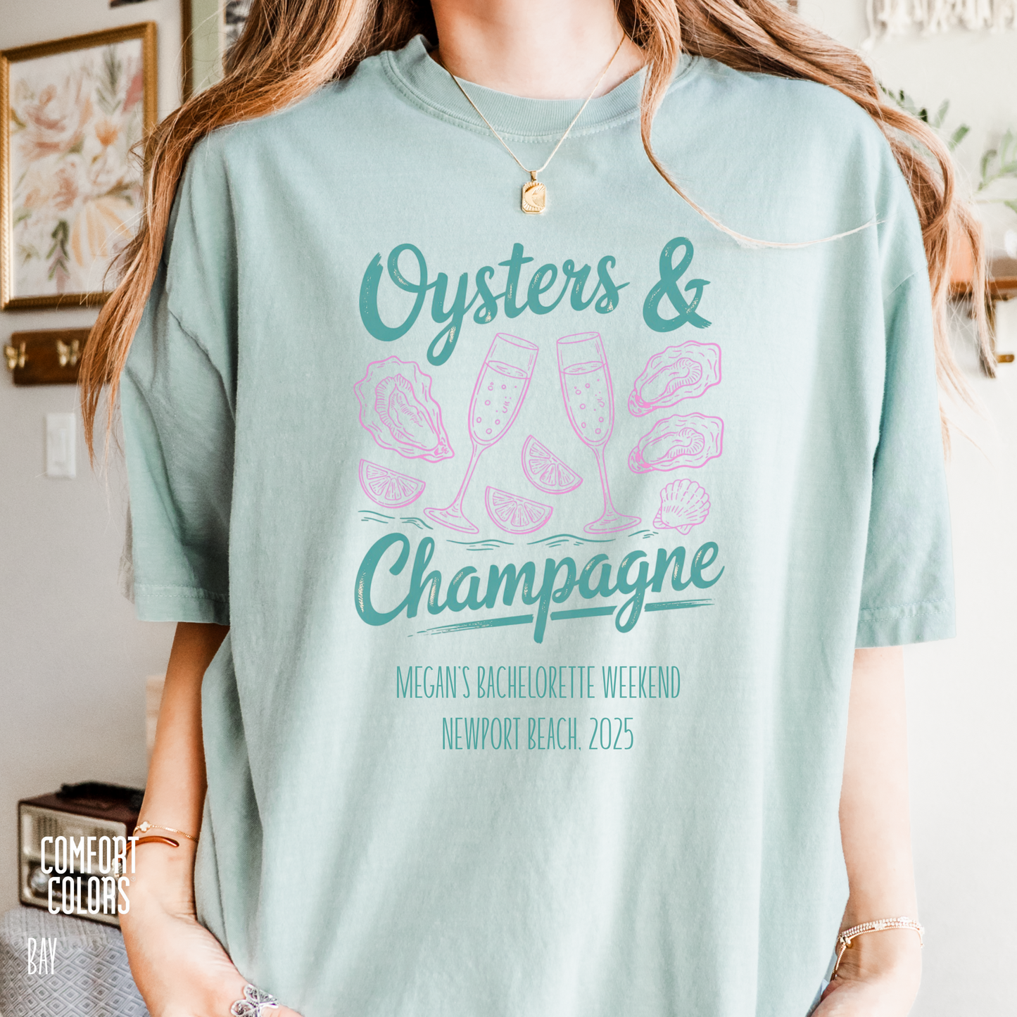 Oysters & Champagne Personalized Shirt