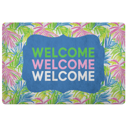 Bahama Breeze Preppy Doormat