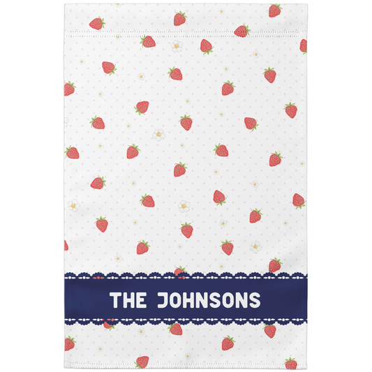Strawberry Patch Whimsy Garden Flag Collection