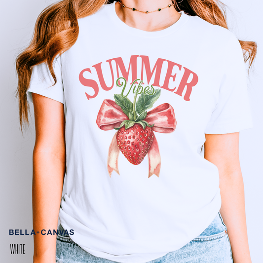 Berry Sweet Summer Vibes Coquette Tee