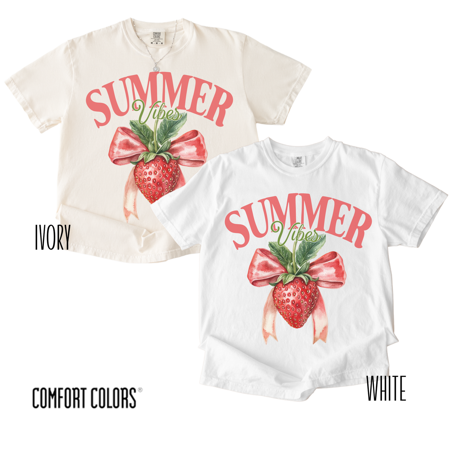 Berry Sweet Summer Vibes Coquette Tee