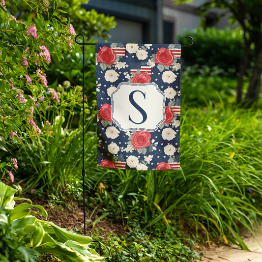 Americana Bloom Patriotic Garden Flags
