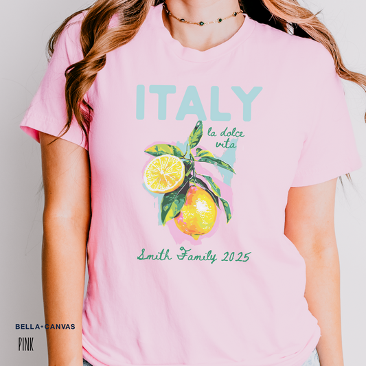Personalized La Dolce Vita Lemon Shirt