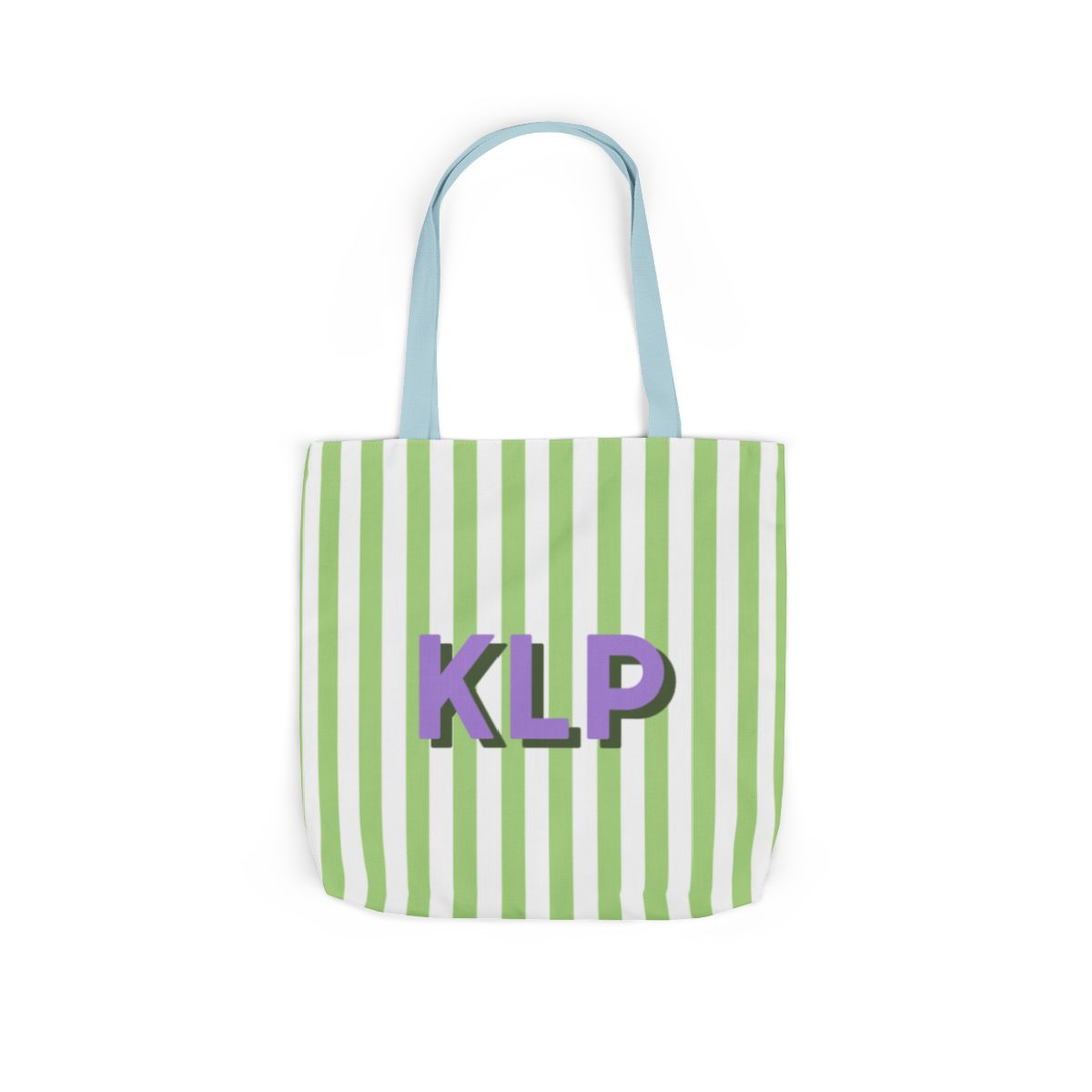 Striped Monogram Tote Bag