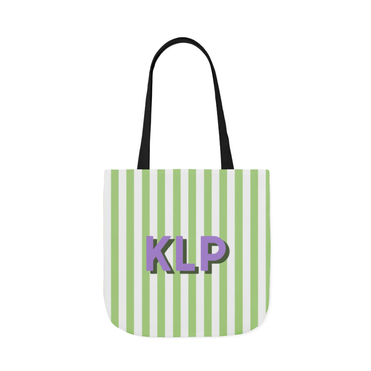 Striped Monogram Tote Bag