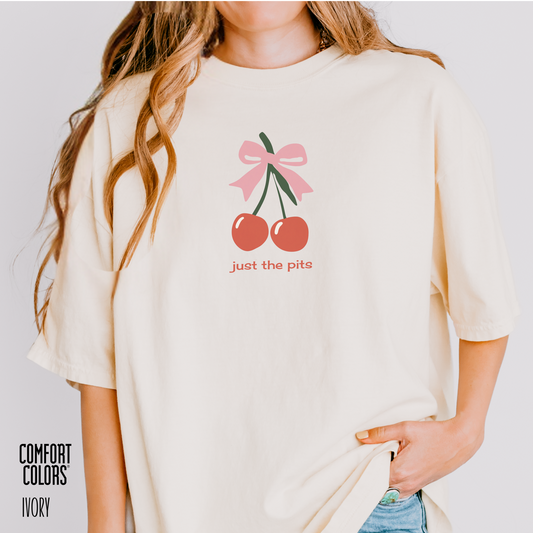 Just the Pits Personalized Cherry Coquette Tee