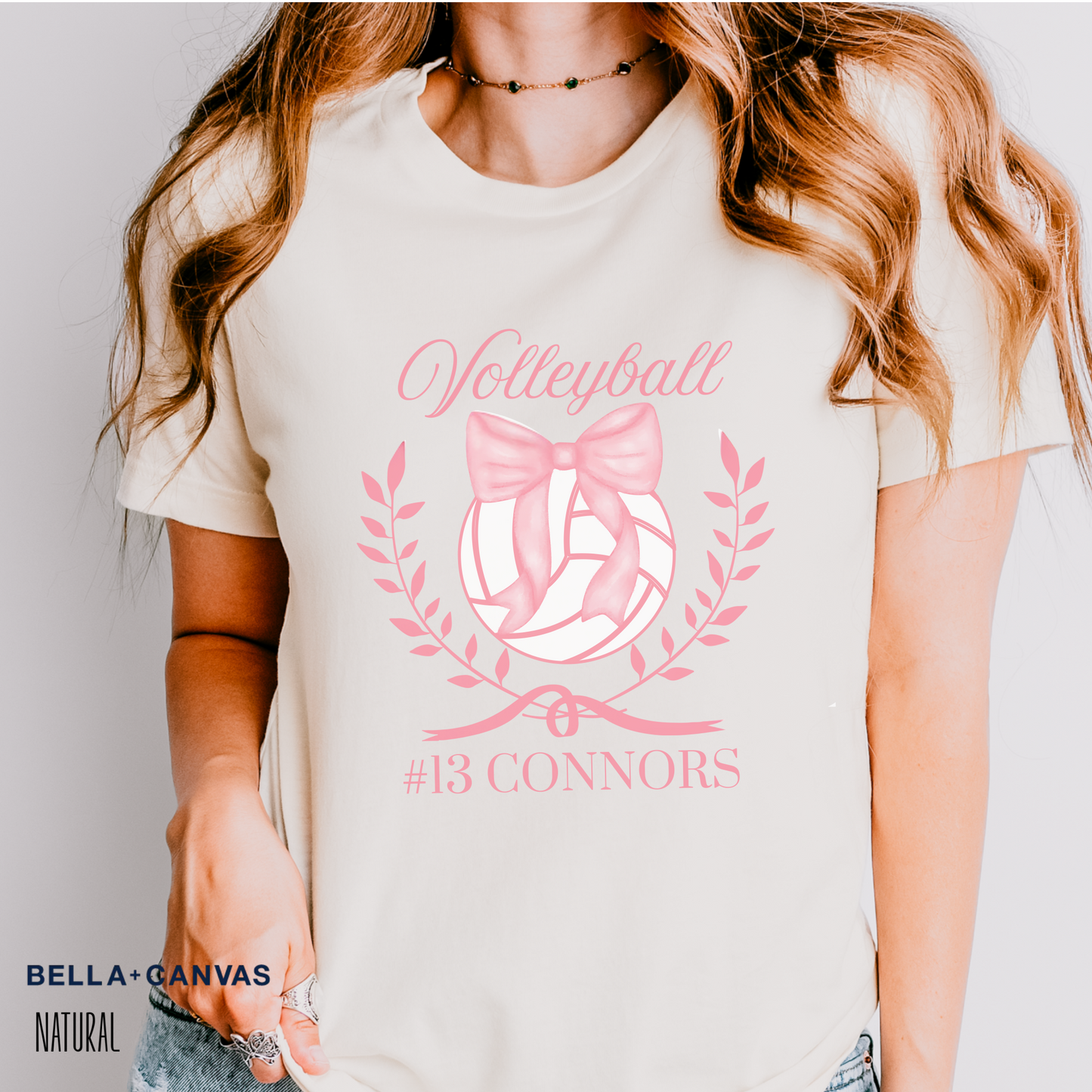Personalized Volleyball Coquette Tshirt