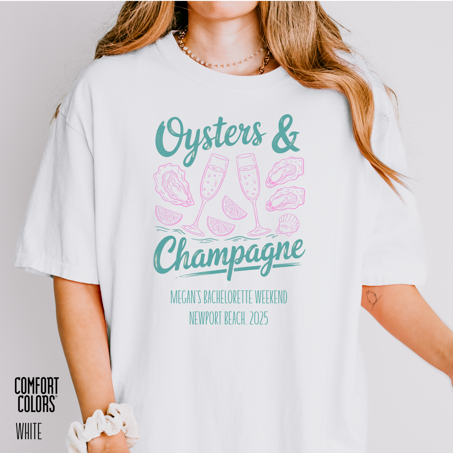 Oysters & Champagne Personalized Shirt