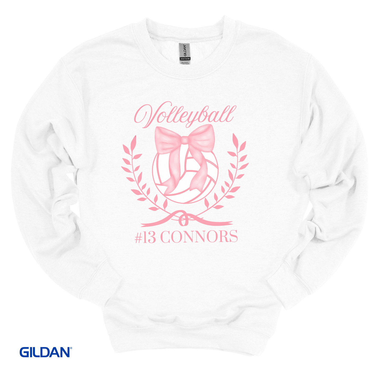 Personalized Volleyball Coquette Sweatshirt