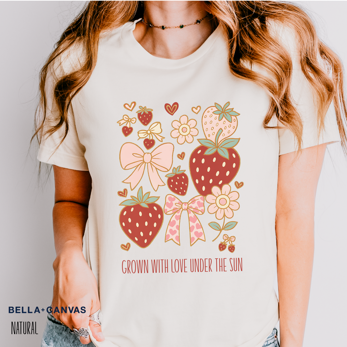 Personalized Sun-kissed Berry Coquette Tee