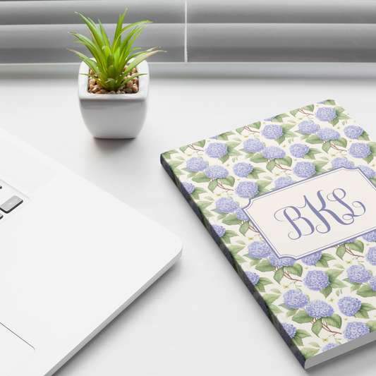 Monogram Hydrangea Journal - 3 Styles