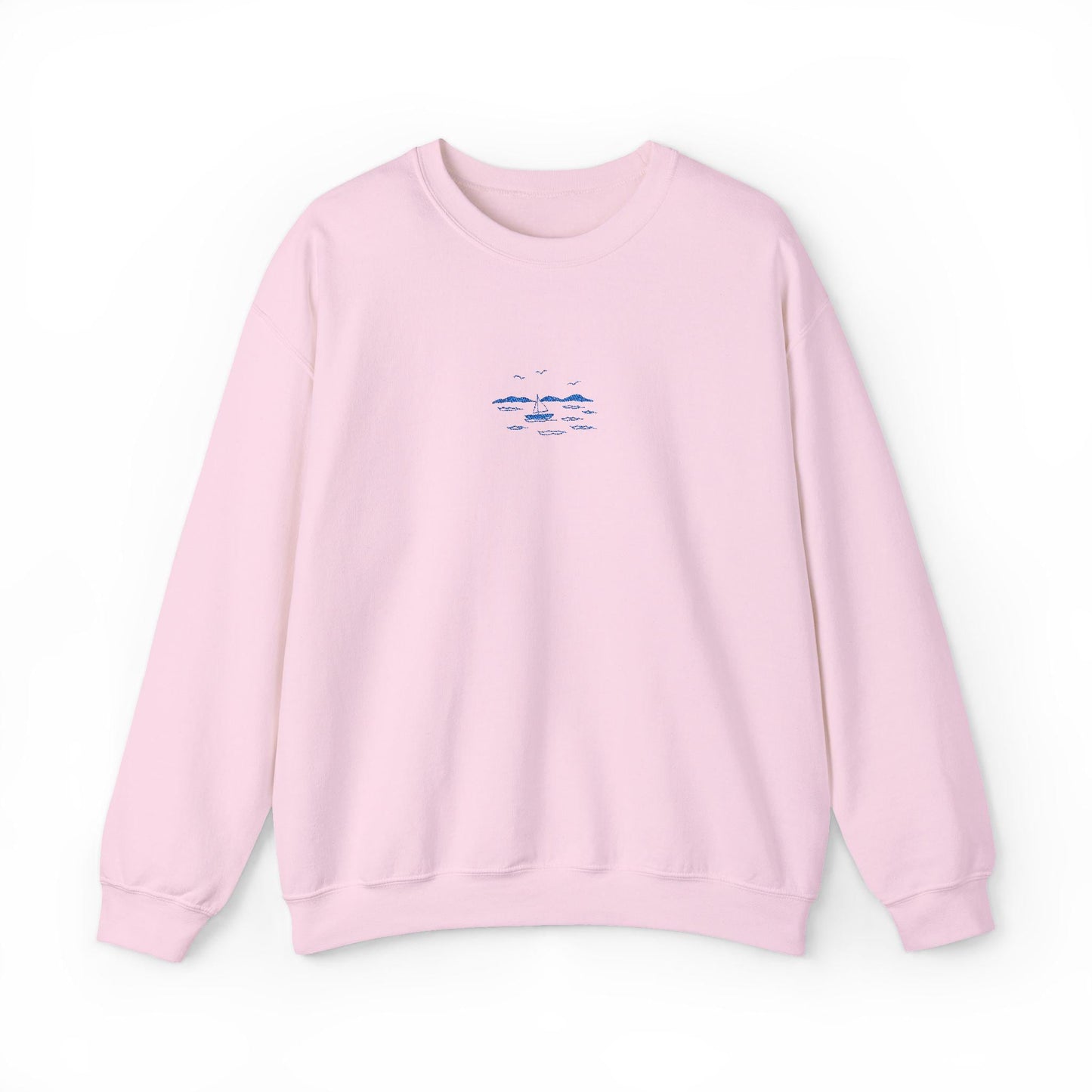 Yachts at Sea Embroidered Sweatshirt