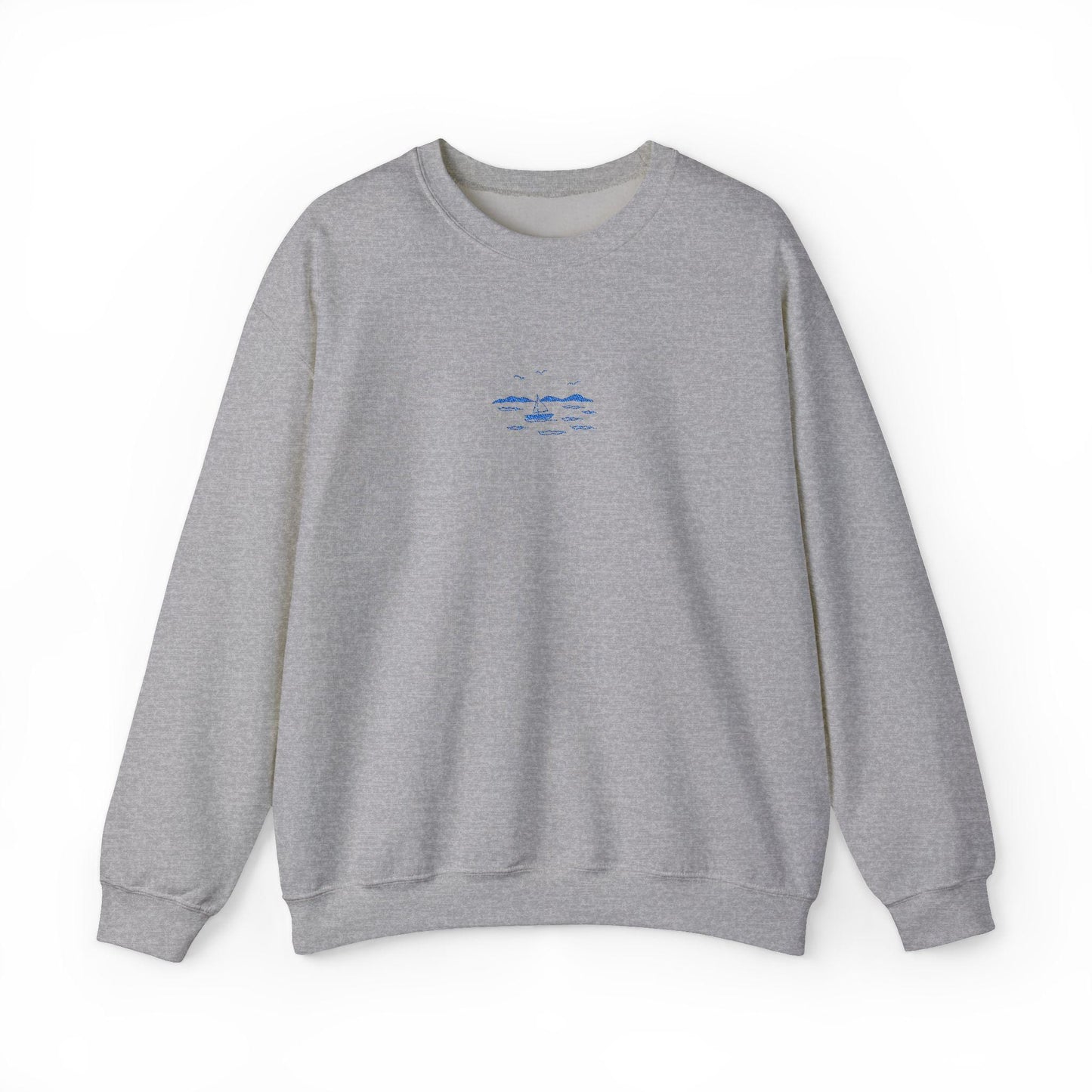 Yachts at Sea Embroidered Sweatshirt
