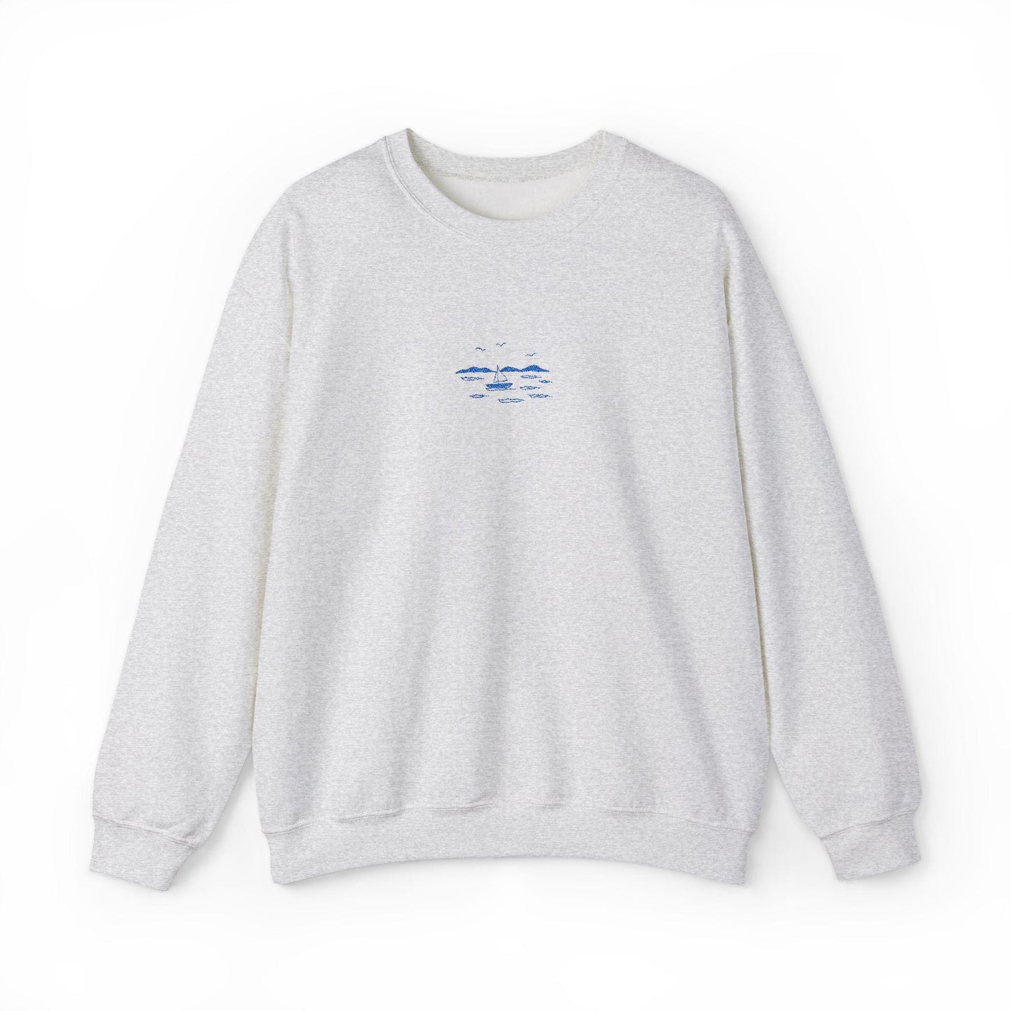 Yachts at Sea Embroidered Sweatshirt