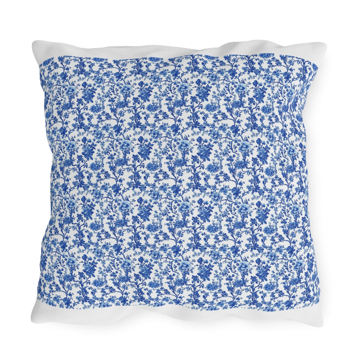 Blue Garden Toile Pillow