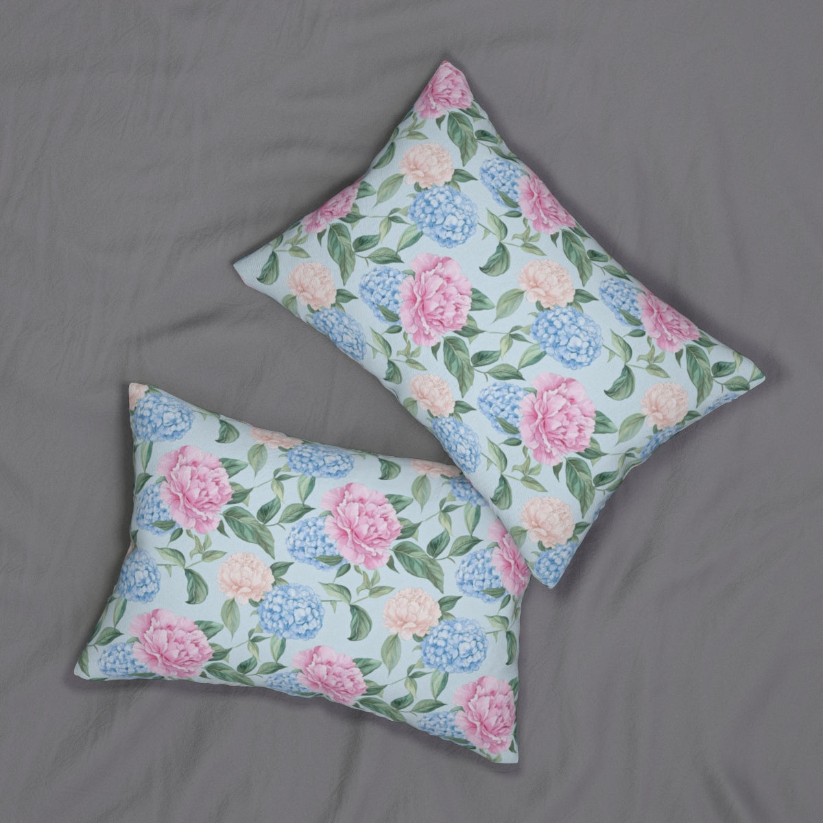Pastel Blooms Hydrangea Pillow