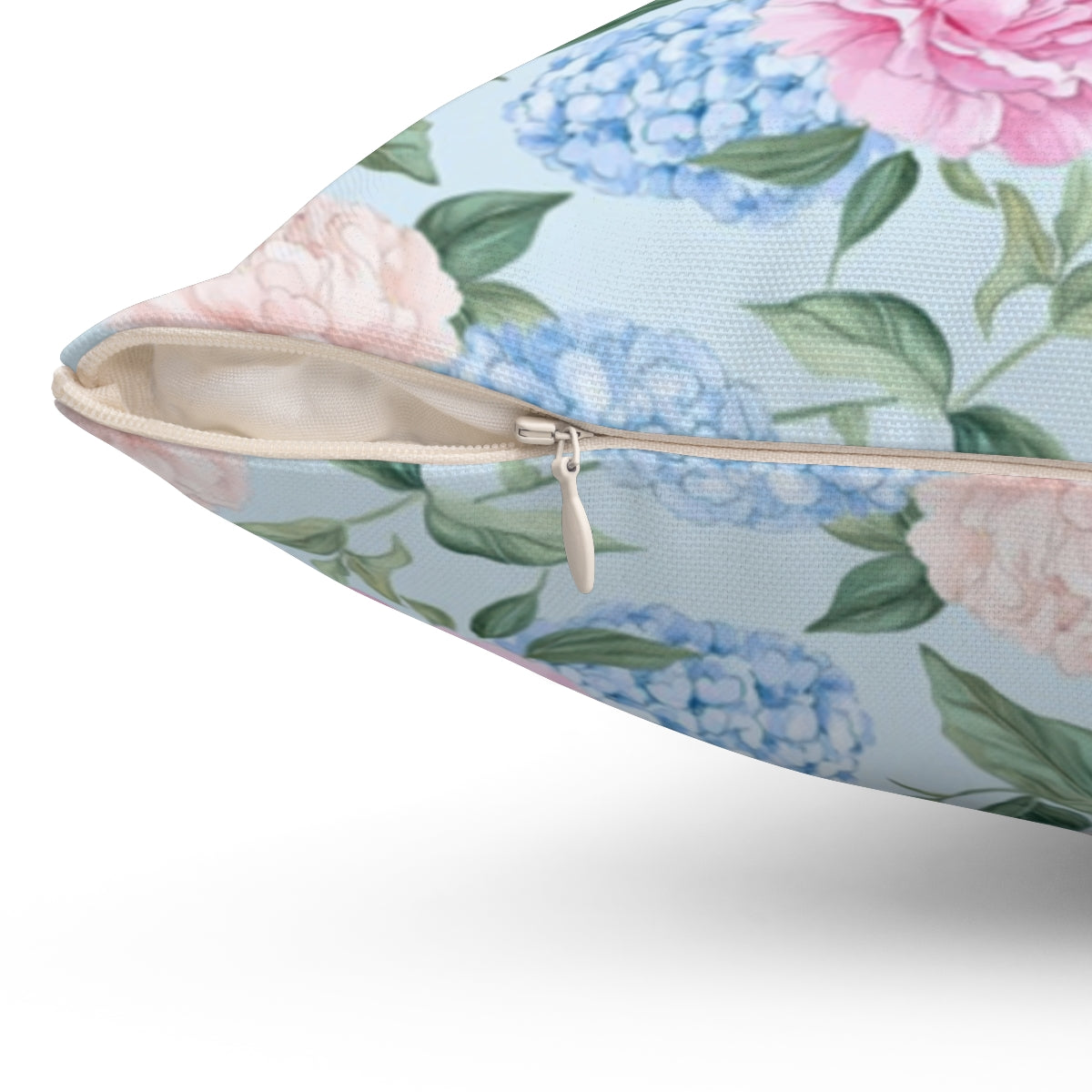 Pastel Blooms Hydrangea Pillow