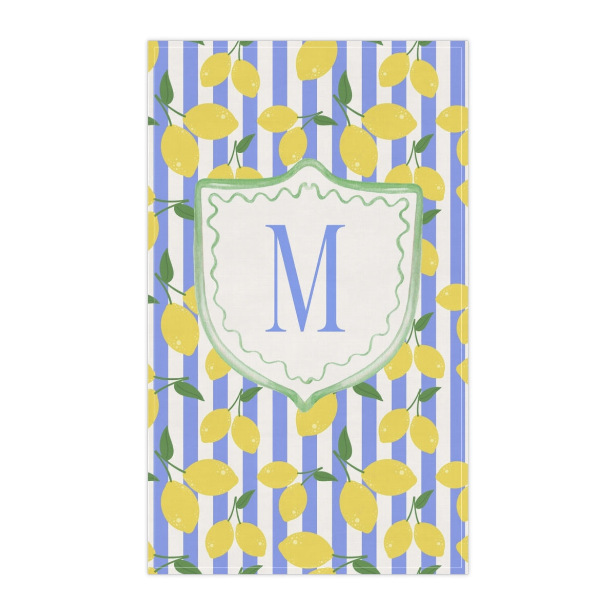 Lemon Zest & Gingham Custom Tea Towels (cotton, poly)