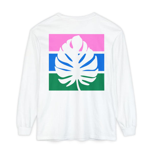 Striped Palm Breeze Long Sleeve Tee