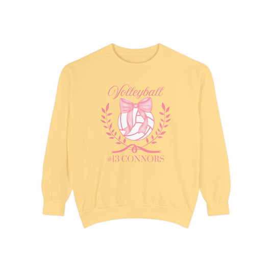 Personalized Volleyball Coquette Sweatshirt