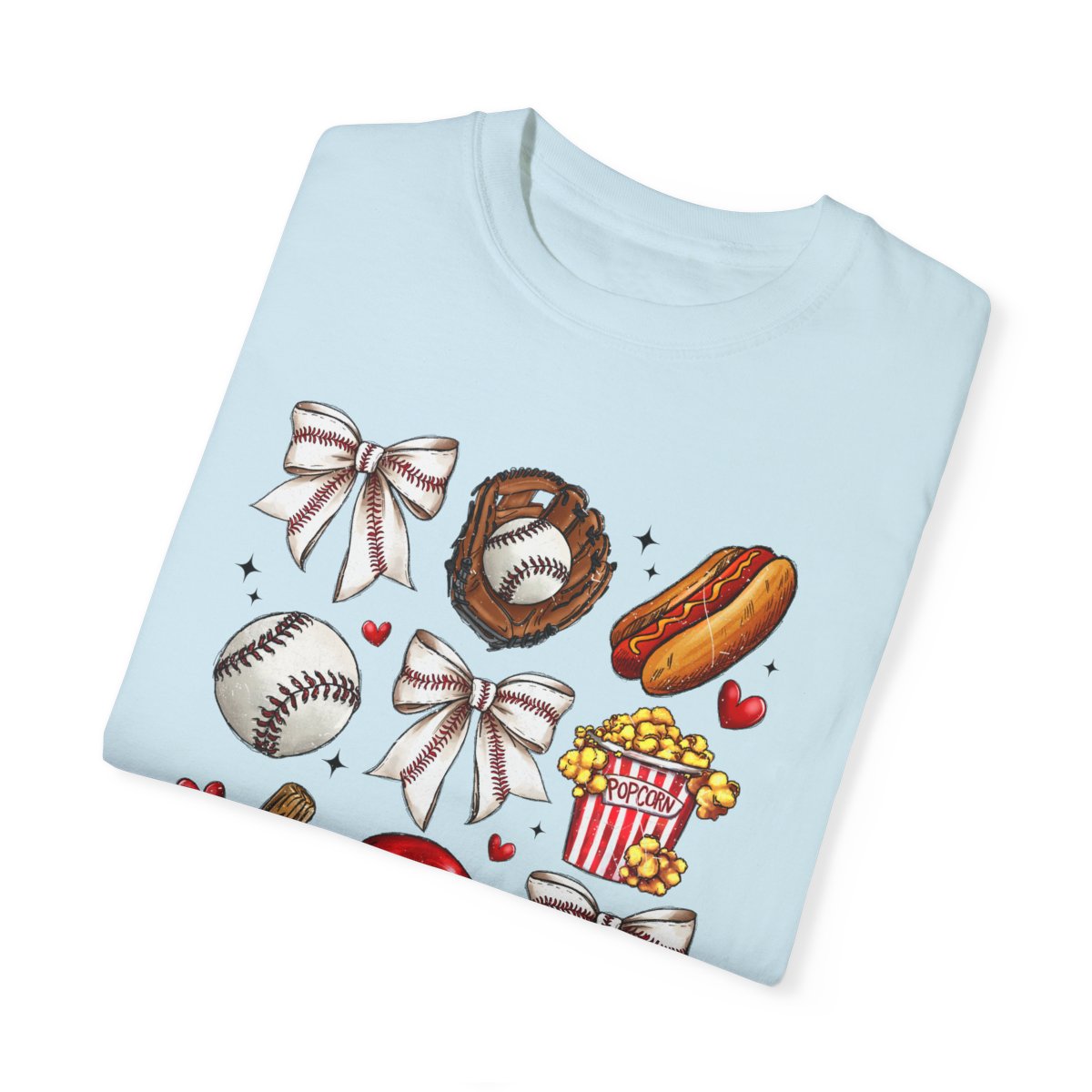 Personalized Ballpark Sweetheart Coquette Tee