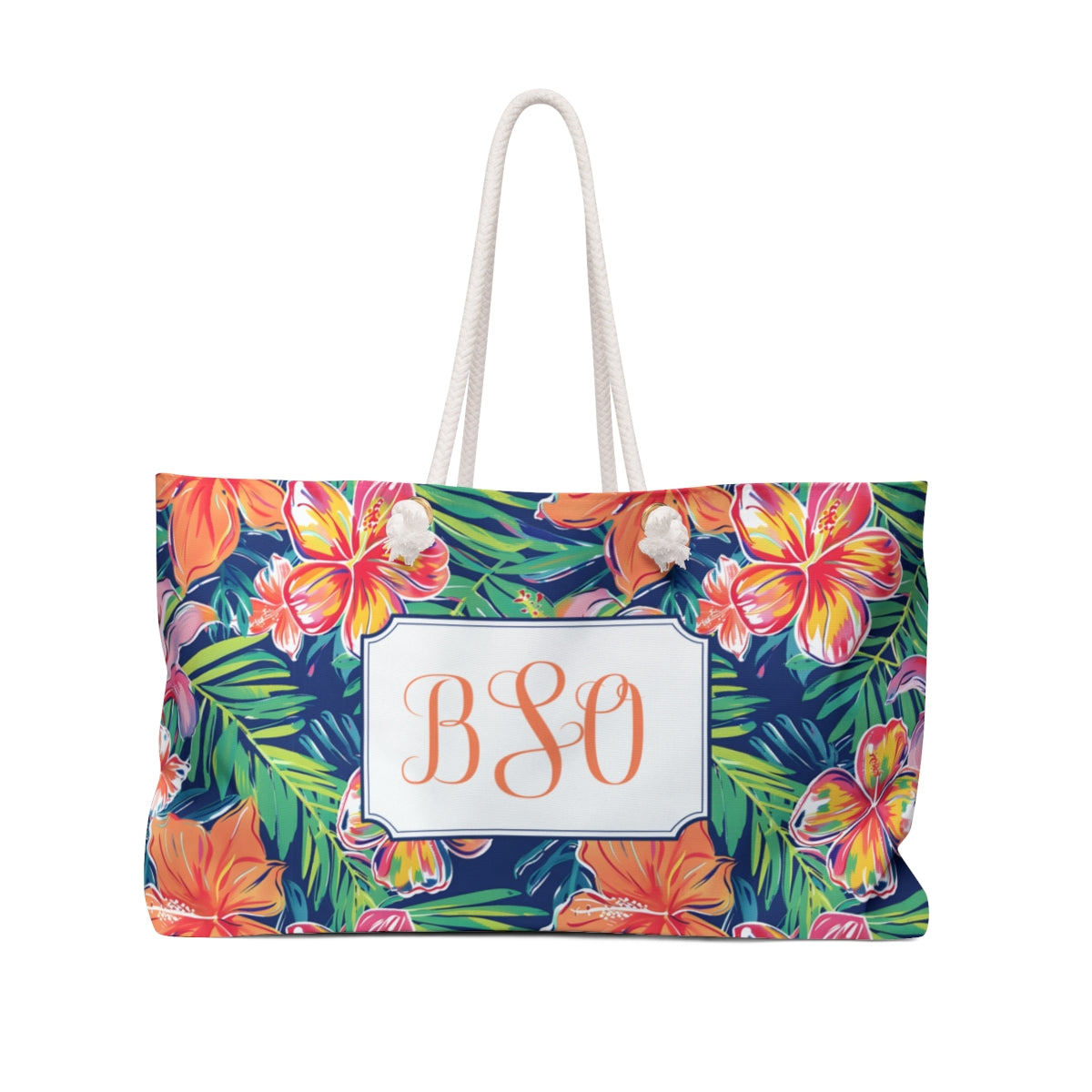 Monogram Tropical Weekender Bag | 2 Colors