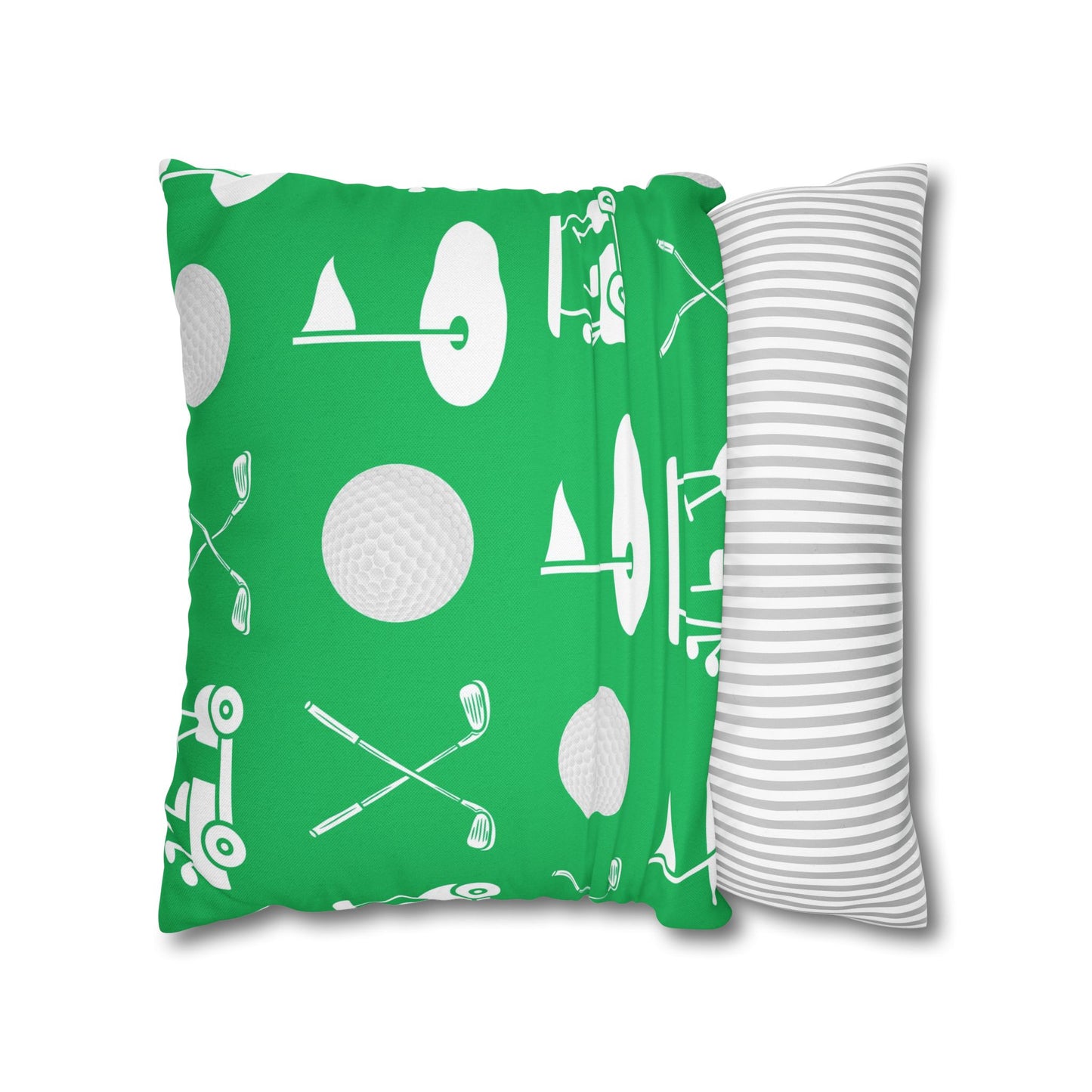 Green Golf Throw Pillow Cover