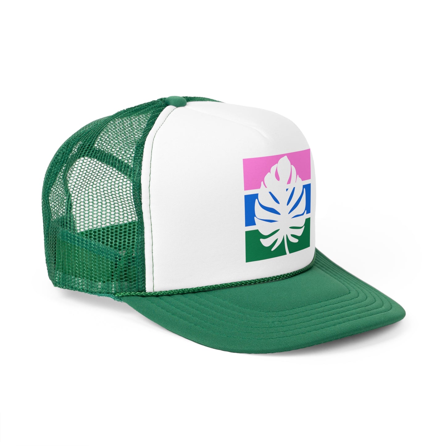 The Striped Palm Tropical Trucker Hat