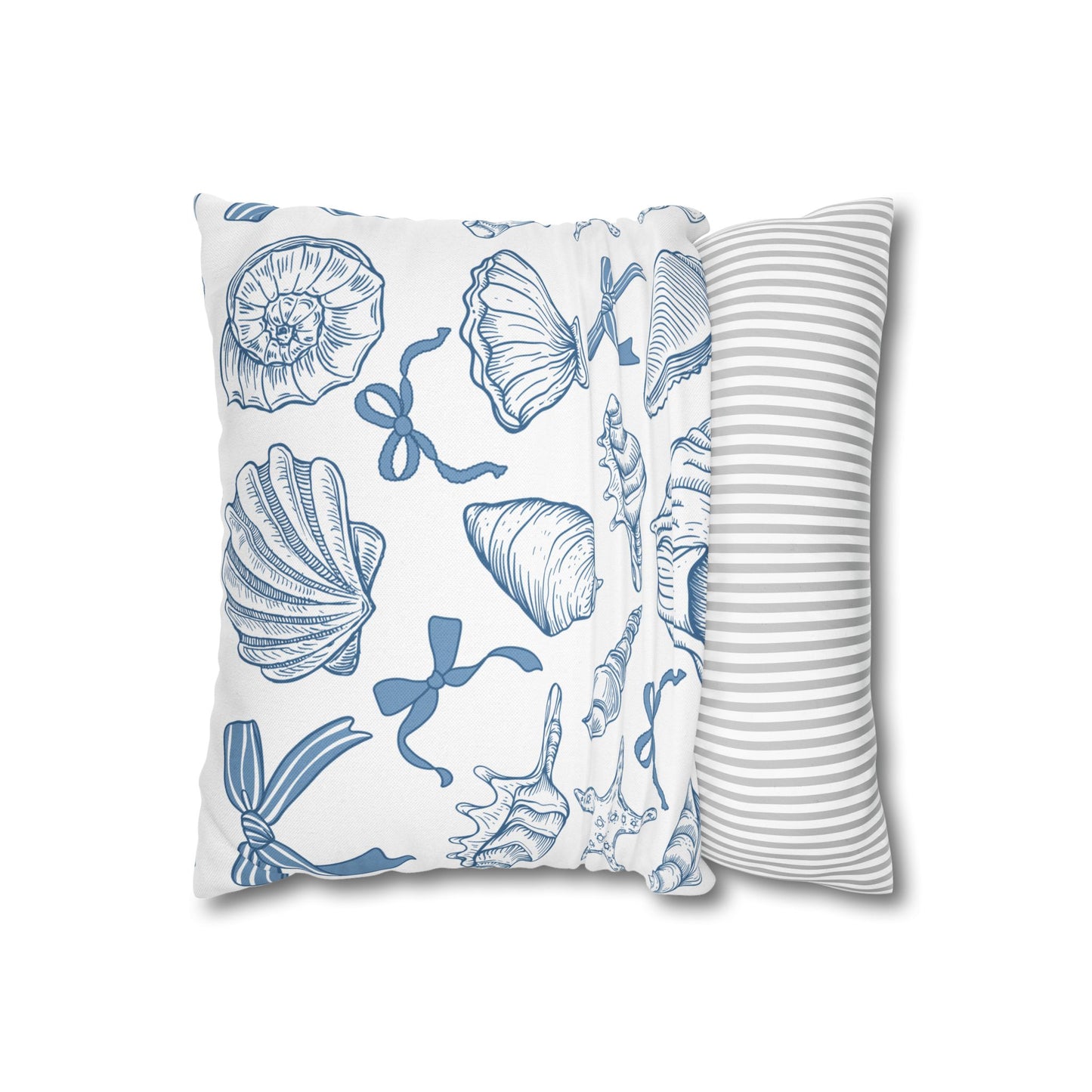 Coquette Seashell Throw Pillow Cover