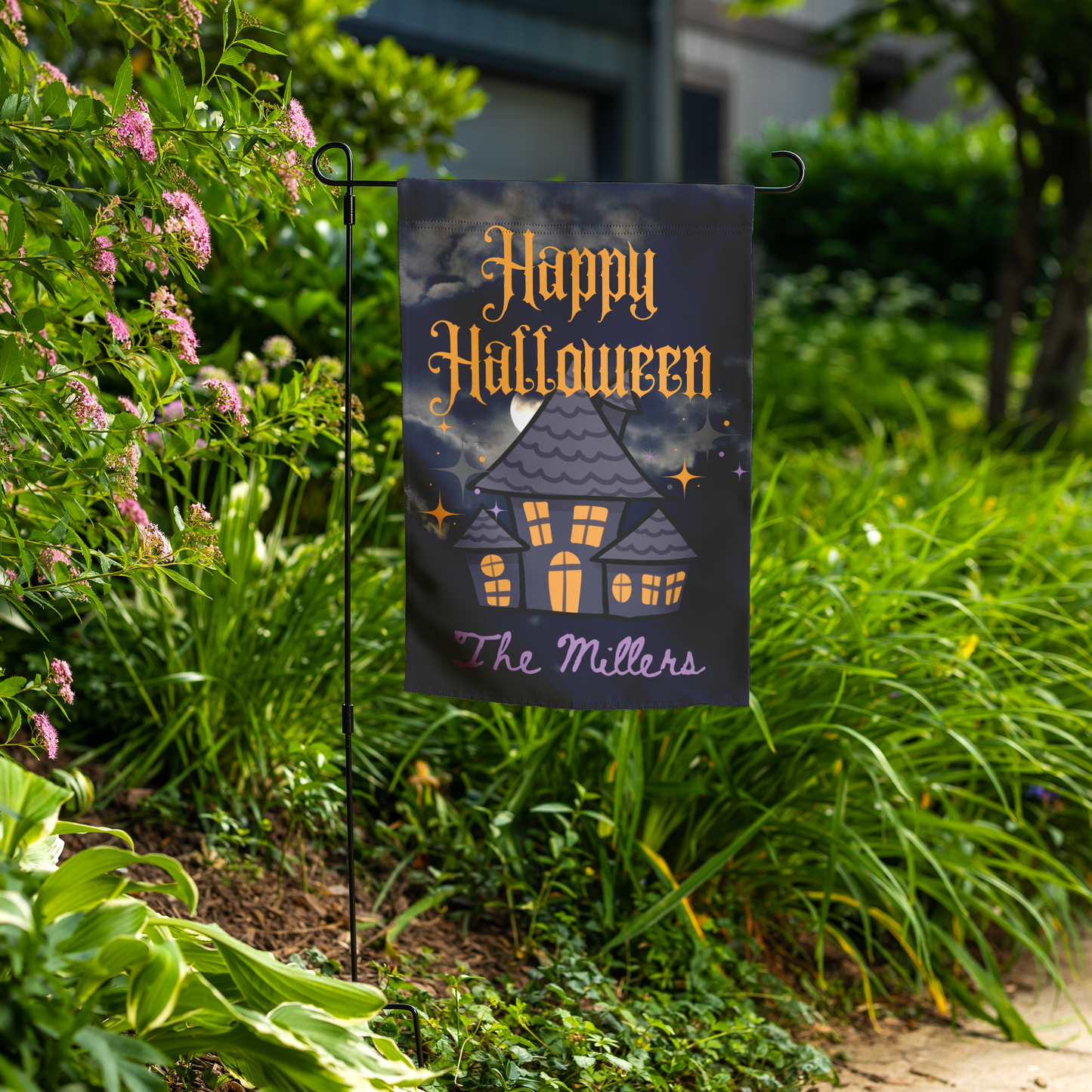 Personalized Halloween Garden Flag | 4 Designs