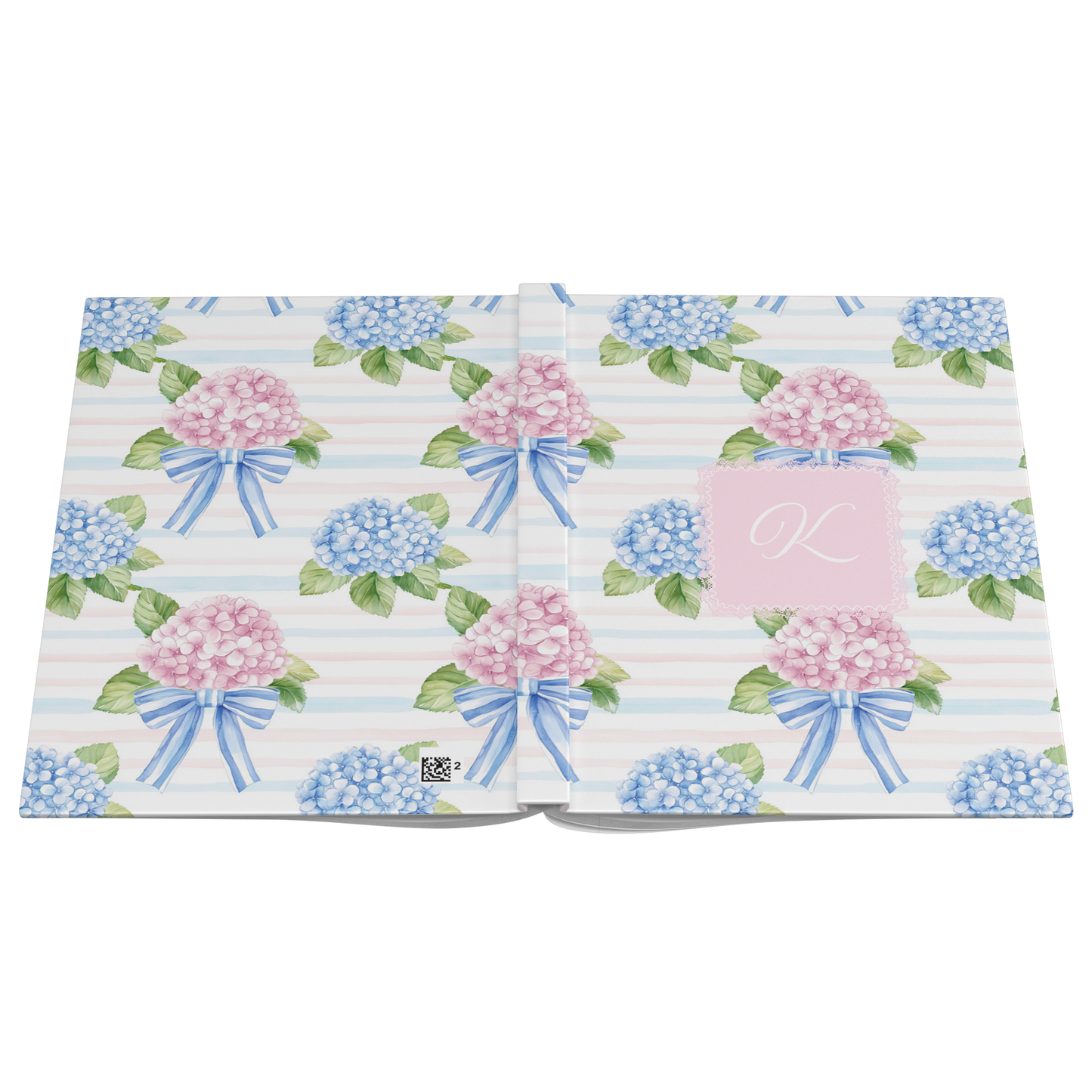 Personalized Coquette Hydrangea Hardcover Journal