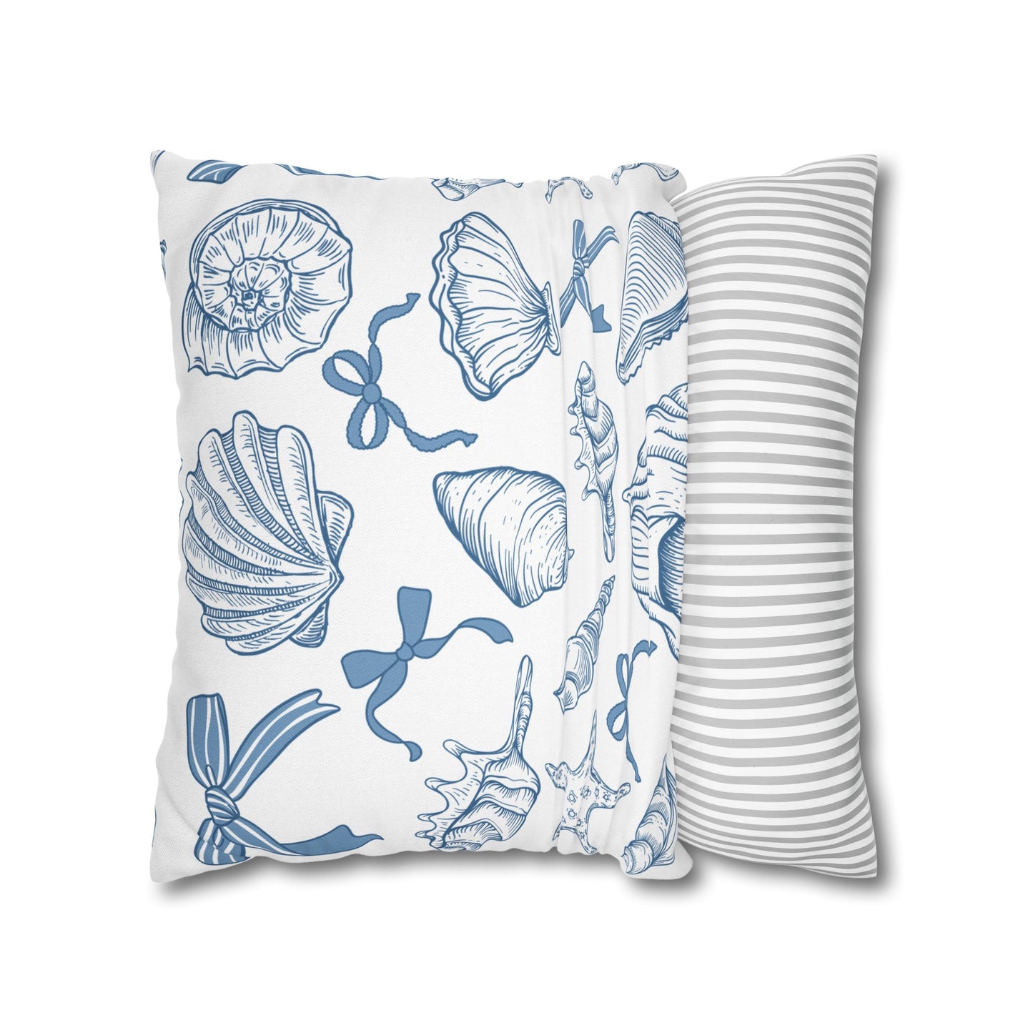 Coquette Seashell Throw Pillow Cover