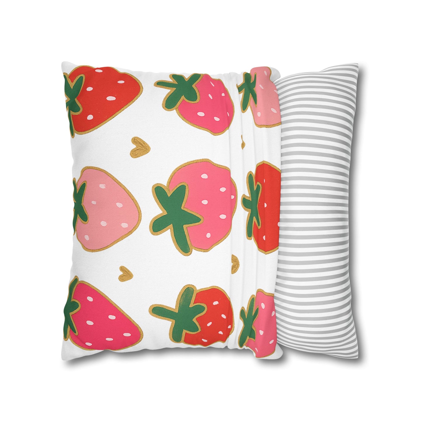 Strawberry Throw Pillow Cover