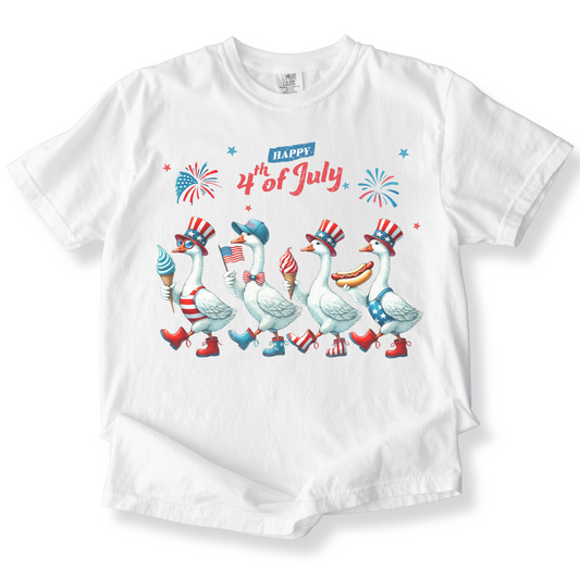 Happy 4th of July Geese T-Shirt