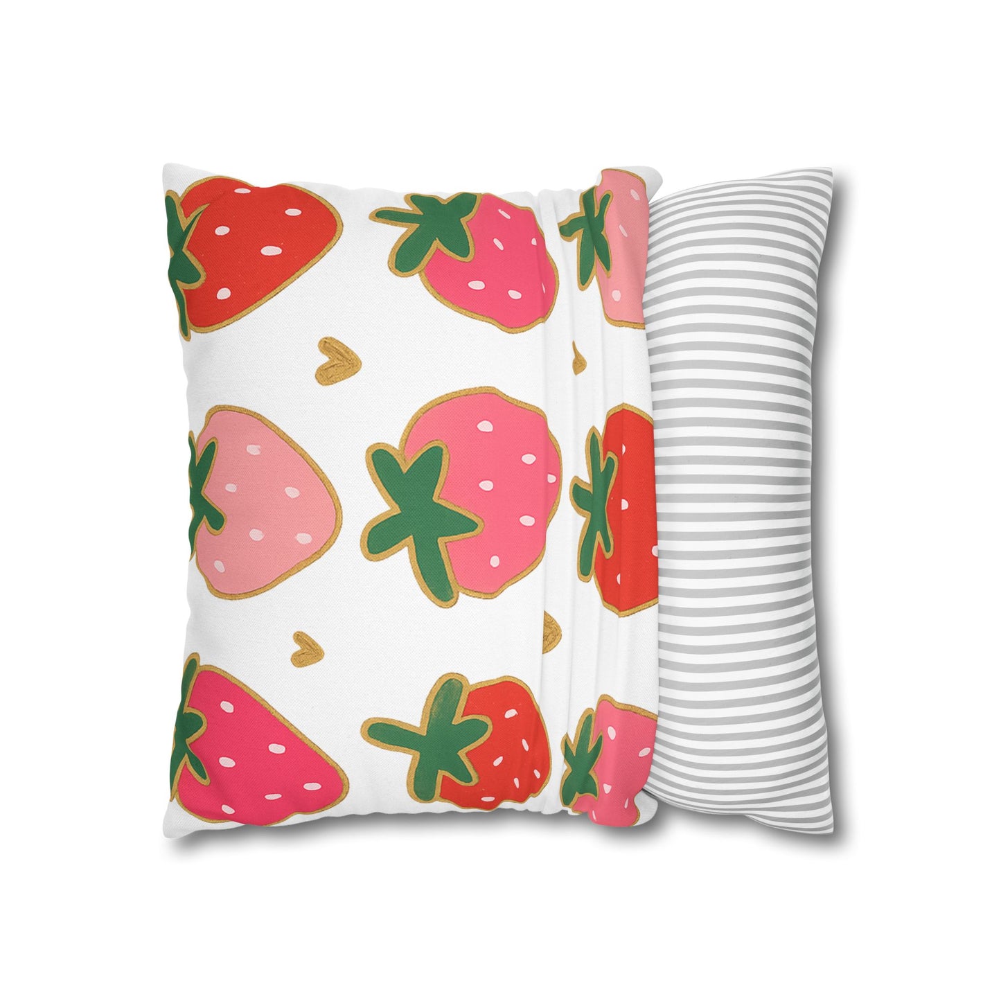 Strawberry Throw Pillow Cover