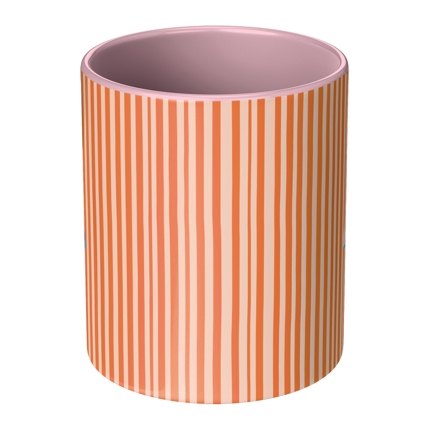 Initial Stripe Preppy Mug 11oz | Multiple Styles