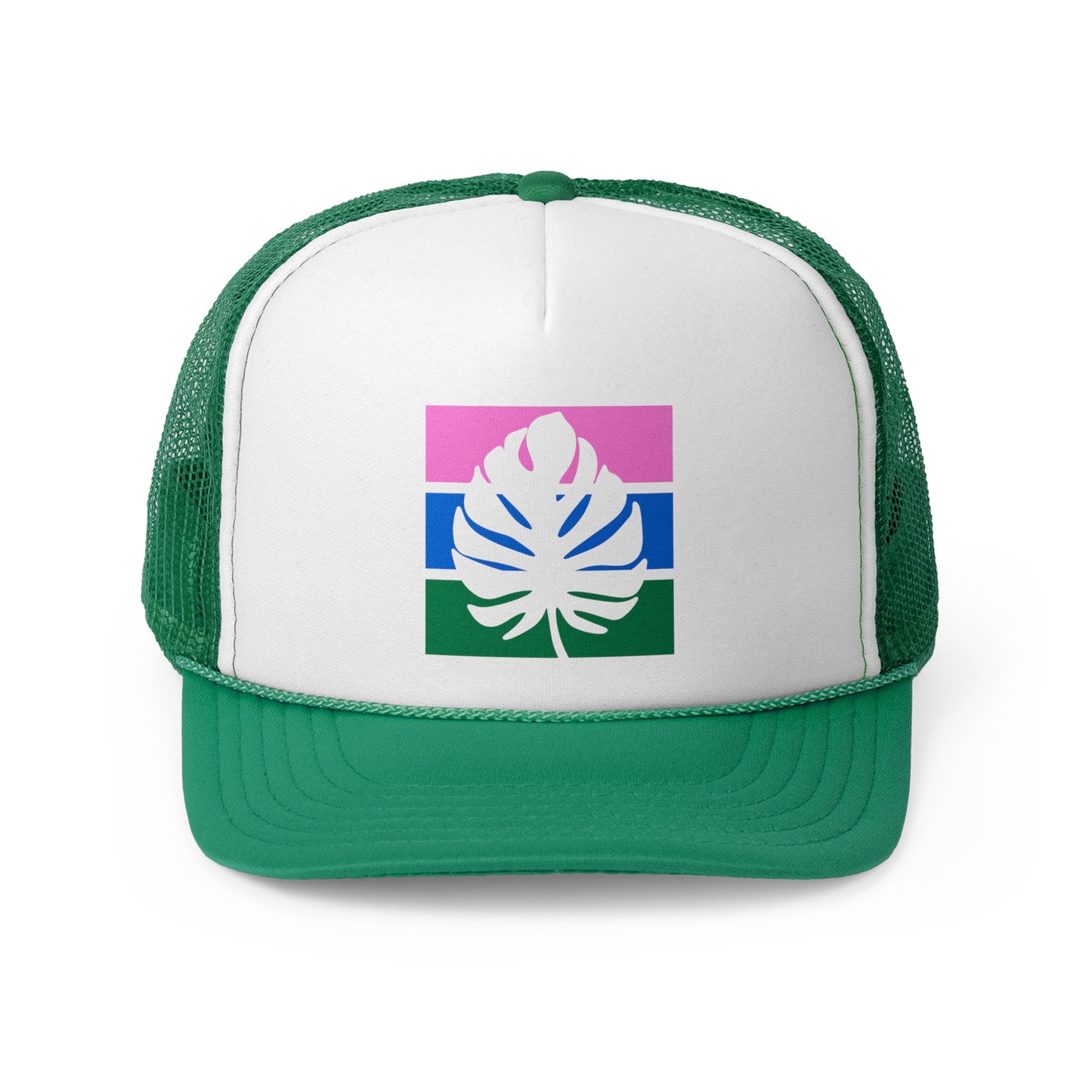 The Striped Palm Tropical Trucker Hat