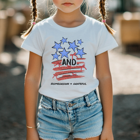 Personalized Stars & Stripes USA Kid Shirt