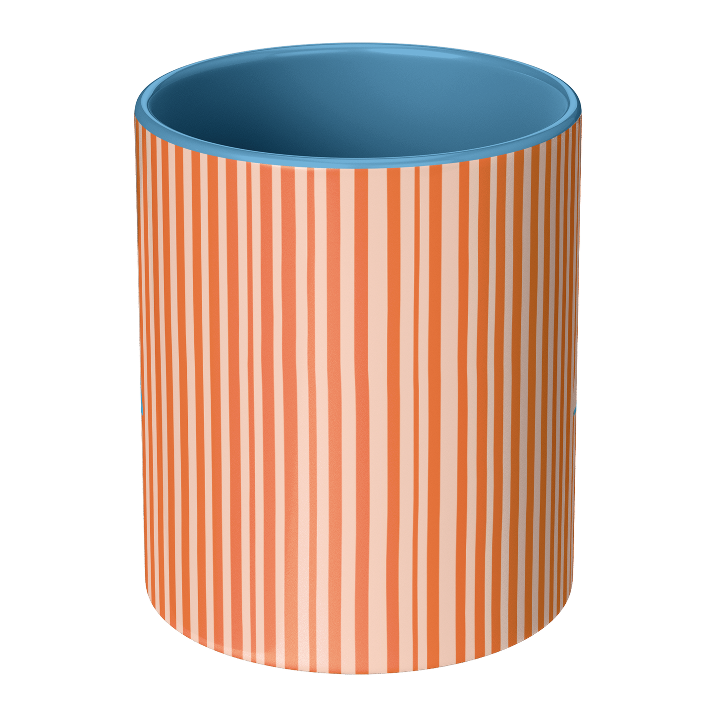Initial Stripe Preppy Mug 11oz | Multiple Styles